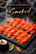 Kanadischer Sockeye Wildlachs – OLD CANADIAN DOUBLE SMOKED – geschnitten – 2 × 200 g